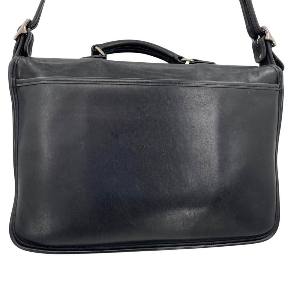 Coach Vintage Classic Black Metropolitan Crossbody Leather Briefcase | #5180 - Picture 8 of 16